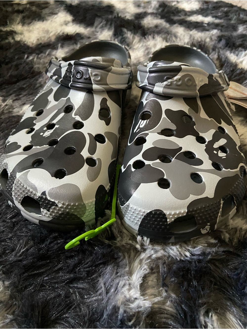 Camo Slip-On Clog - Gray/Black